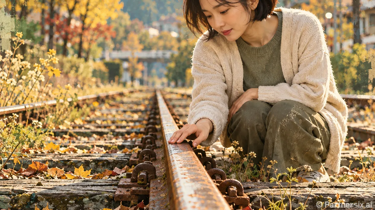 원주 단풍 명소를 걸었더니 옛 철길이 오래 남았다