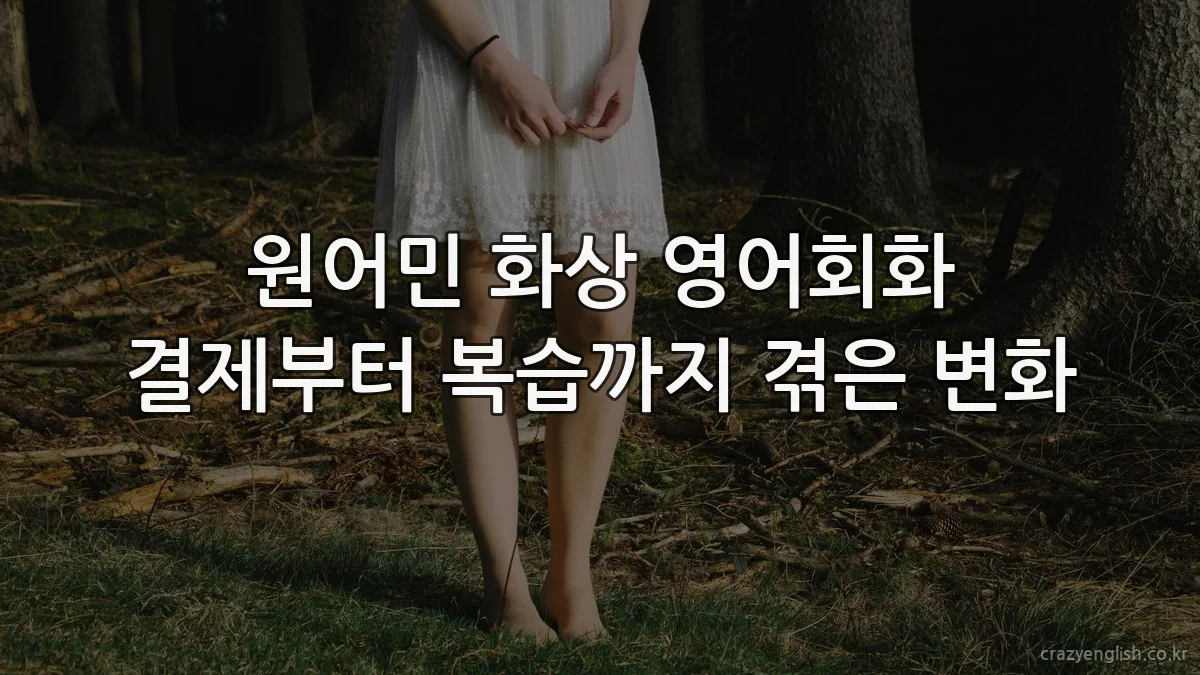 원어민 화상 영어회화 결제부터 복습까지 겪은 변화