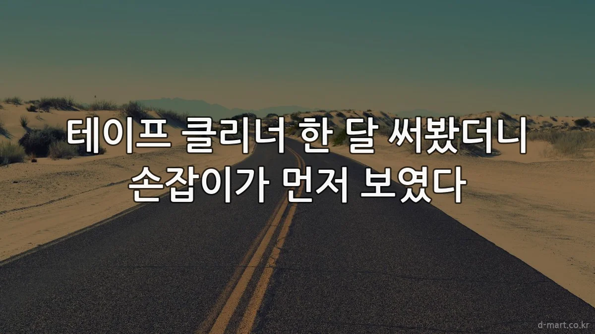 테이프 클리너 한 달 써봤더니 손잡이가 먼저 보였다