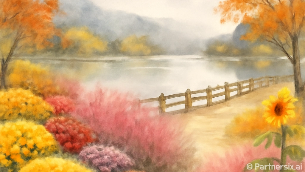 가을빛 물든 옥연지 송해공원 산책길