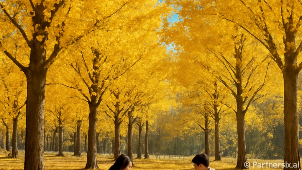 가을빛 물든 사문진 은행나무숲 피크닉장