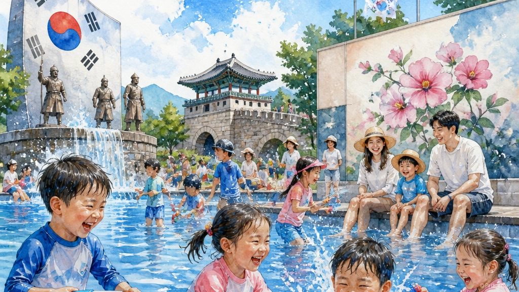 삼국유사테마파크 광복절 물놀이 축제