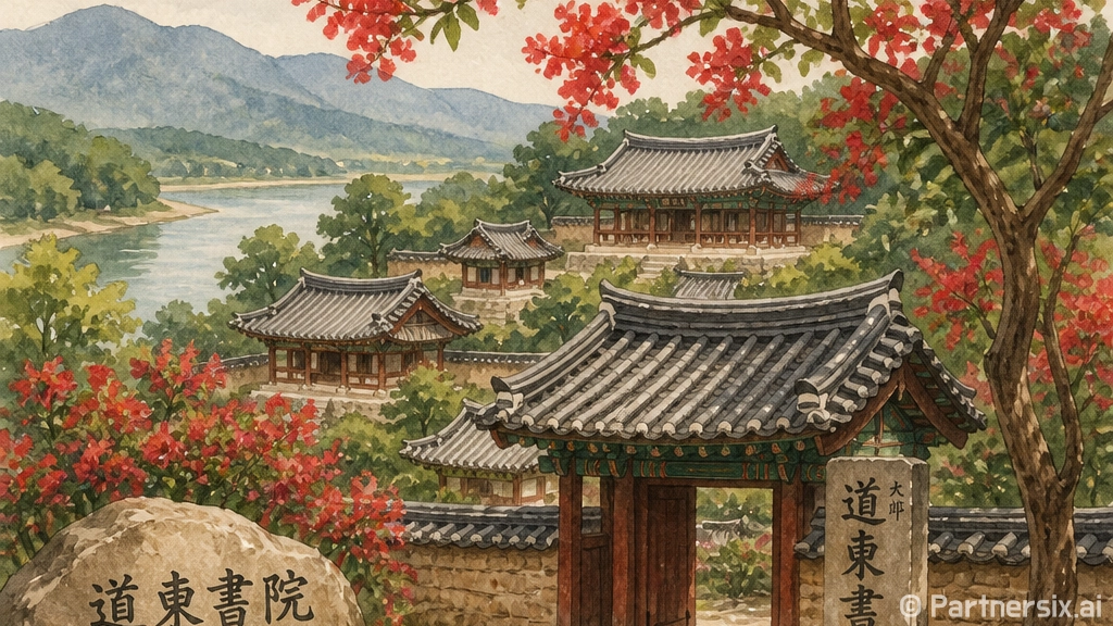 대구 도동서원, 핑…