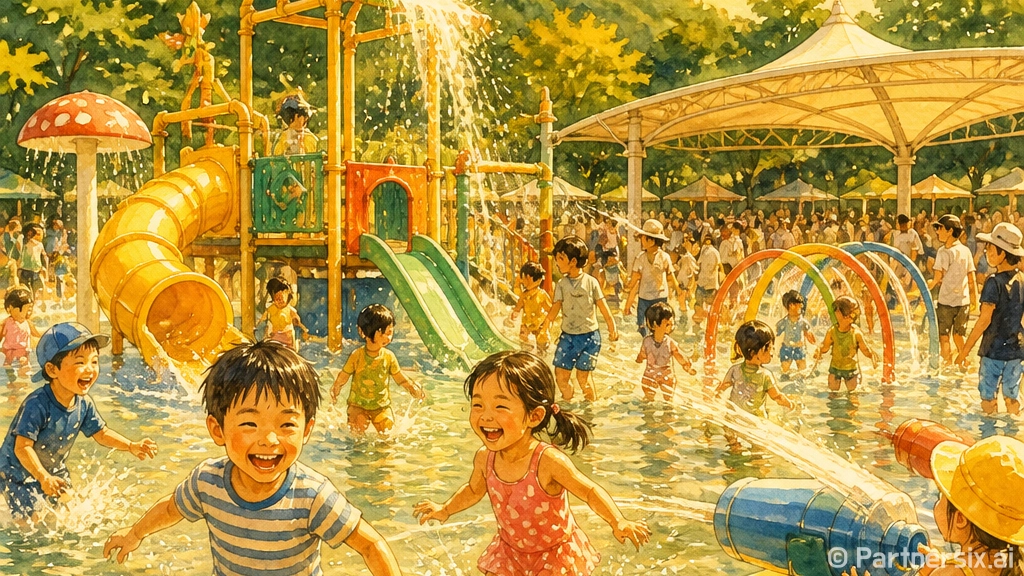 도심 속 시원한 금호워터폴리스 물놀이장