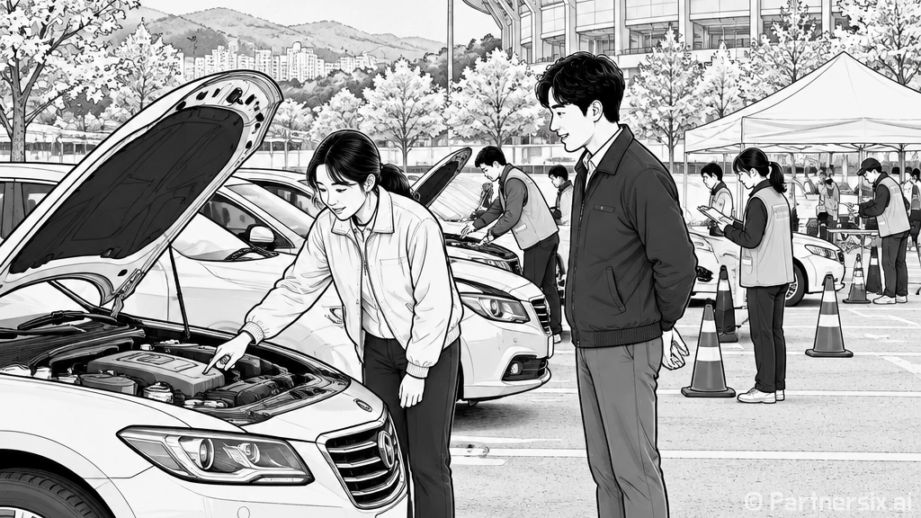 수성구, 추석맞이 자동차 무상점검 현장