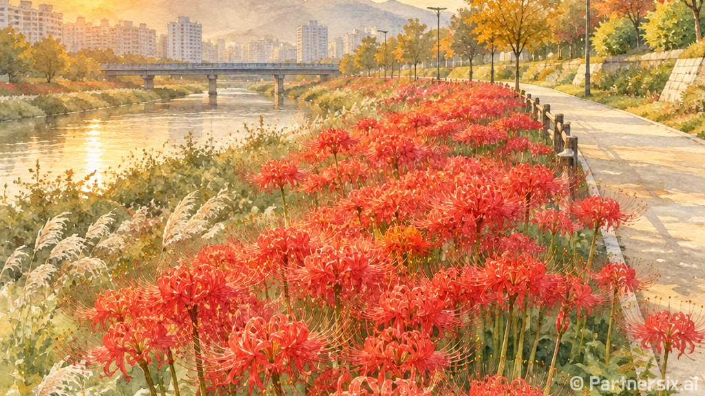 붉은 꽃무릇과 함께…