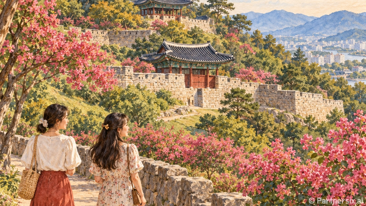분홍빛 물든 신숭겸유적지