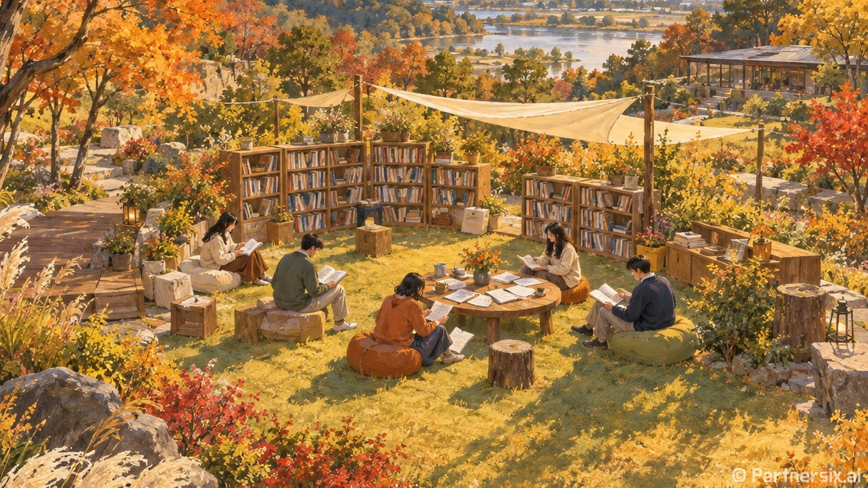 잔디 위 문장놀이터…