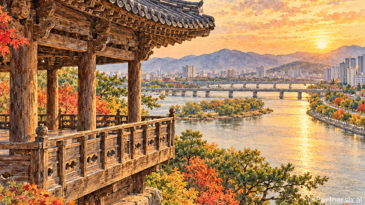 금호강 품은 아양루 산책