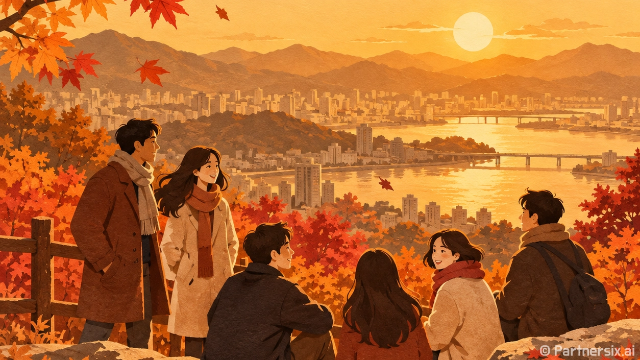 비 뒤에 깊어지는 동구의 가을