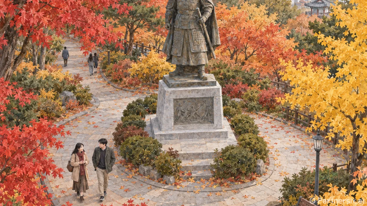 도심에서 만난 홍의장군