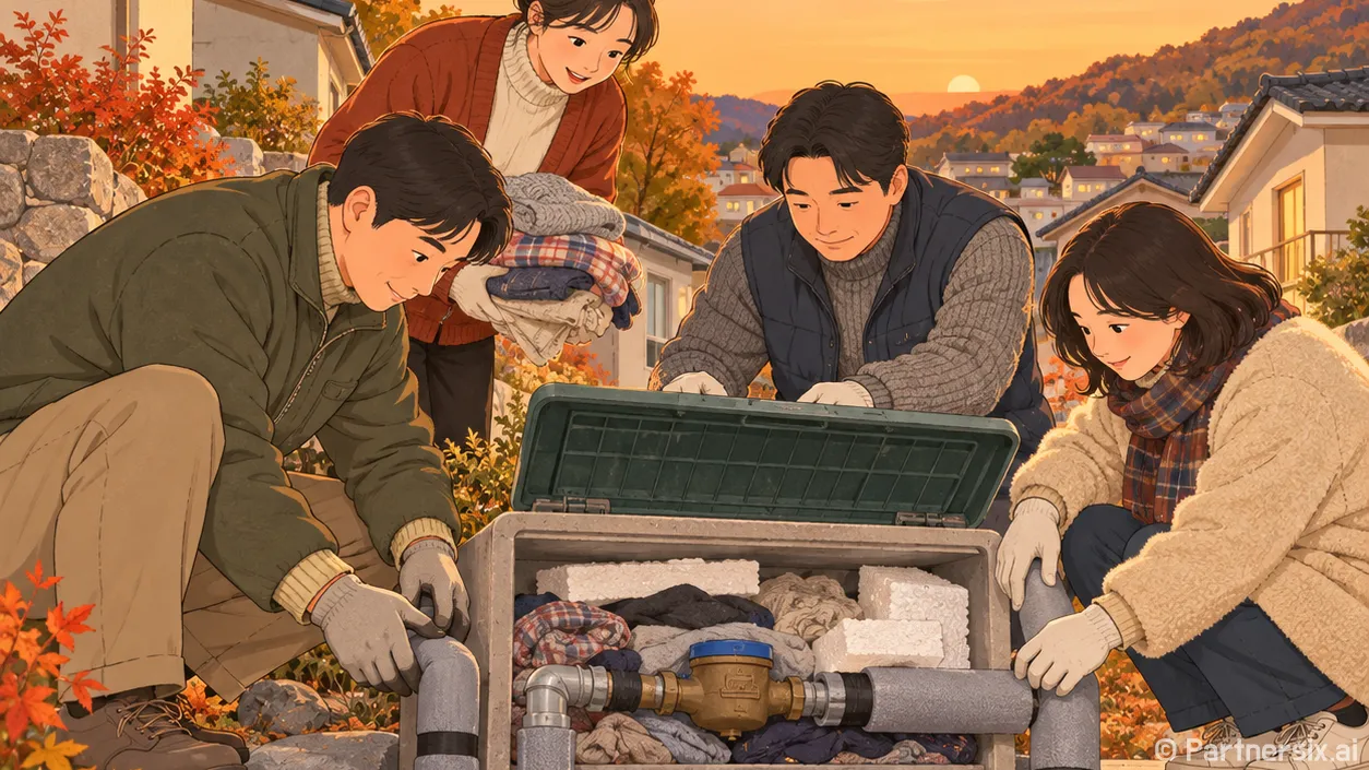 한파 전 수도 동파…