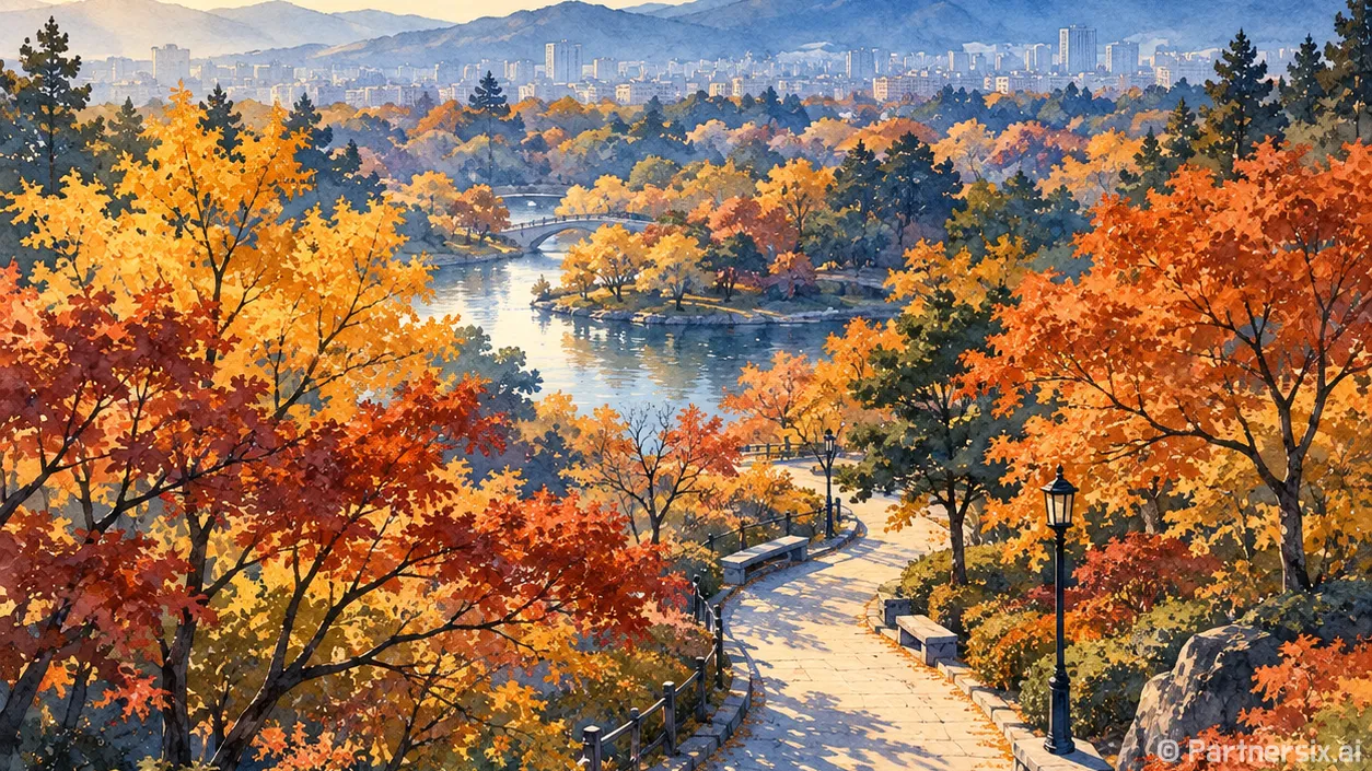 동구 가을날씨 산책…