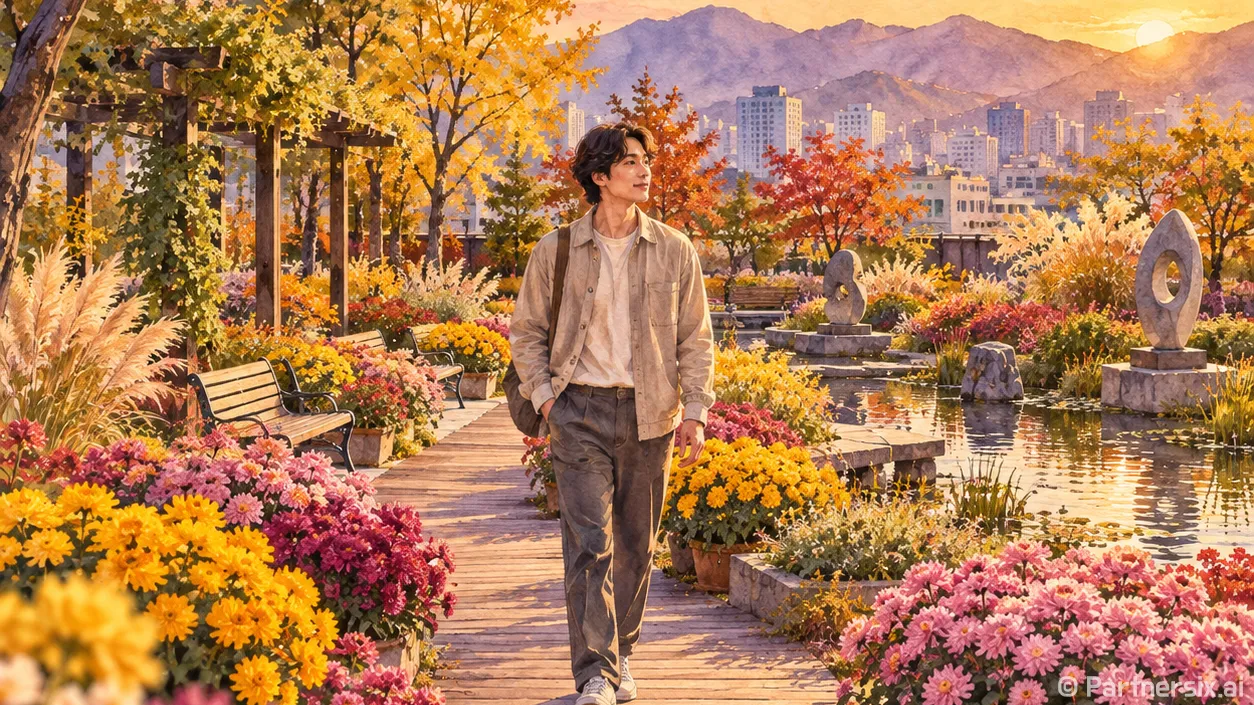 서구청 옥상에 핀 …
