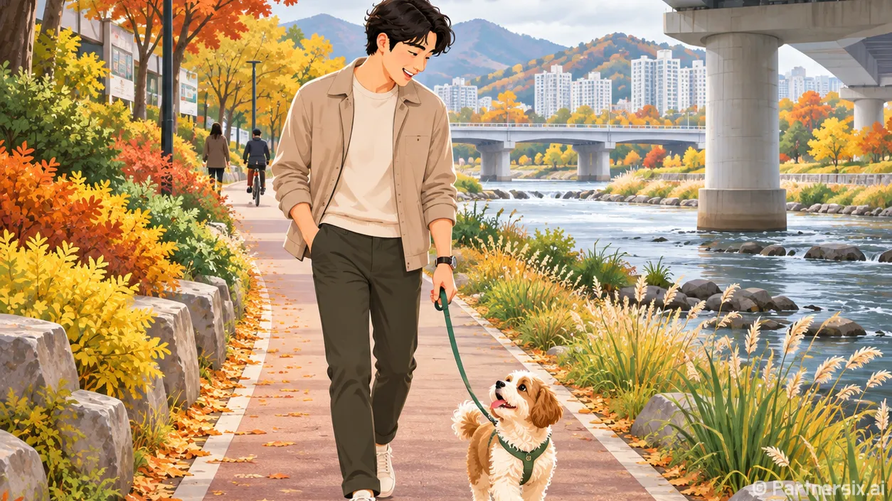 신천보 반려견 산책…