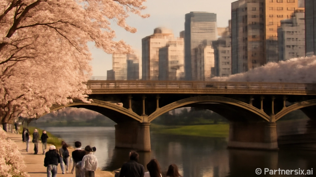 대전 목척교 벚꽃과…