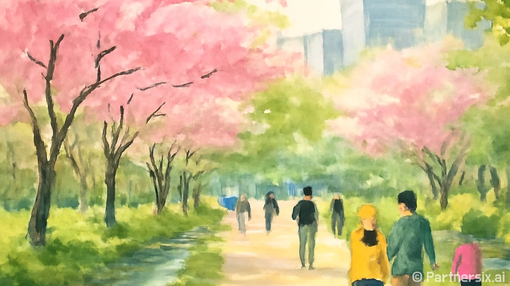 유성온천 벚꽃길, …