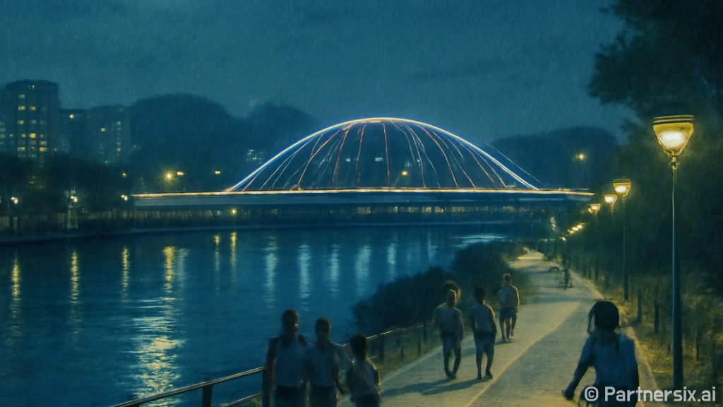여름밤 갑천 따라 …