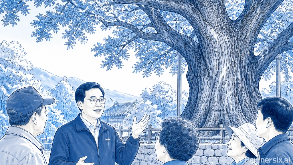 서구청장 100일, 괴곡동 느티나무 현장 점검
