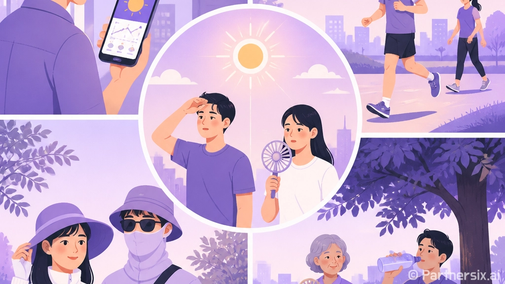 폭염 속 6대 행동요령으로 무더위 극복