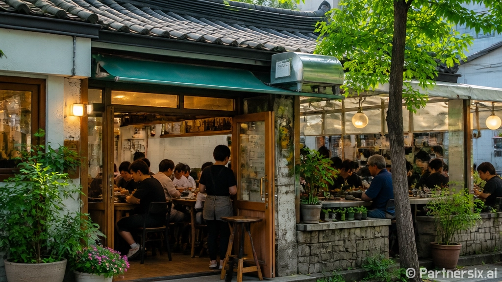 6천원 손칼국수의 …