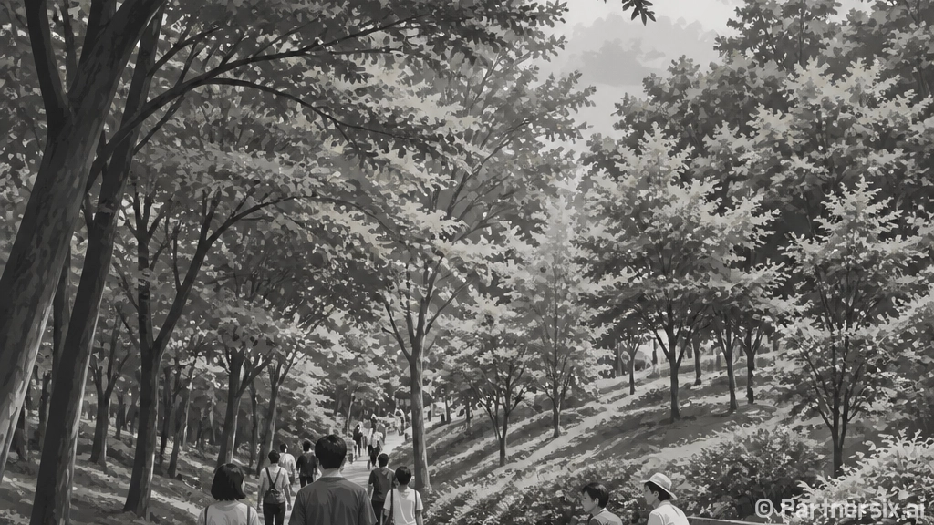 도심 속 자연 쉼터 대전산업용재 체육공원