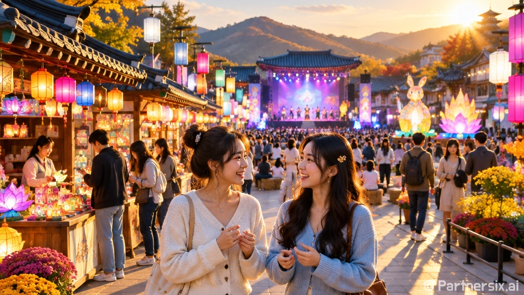 가을밤 빛낸 중리빛축제 열기