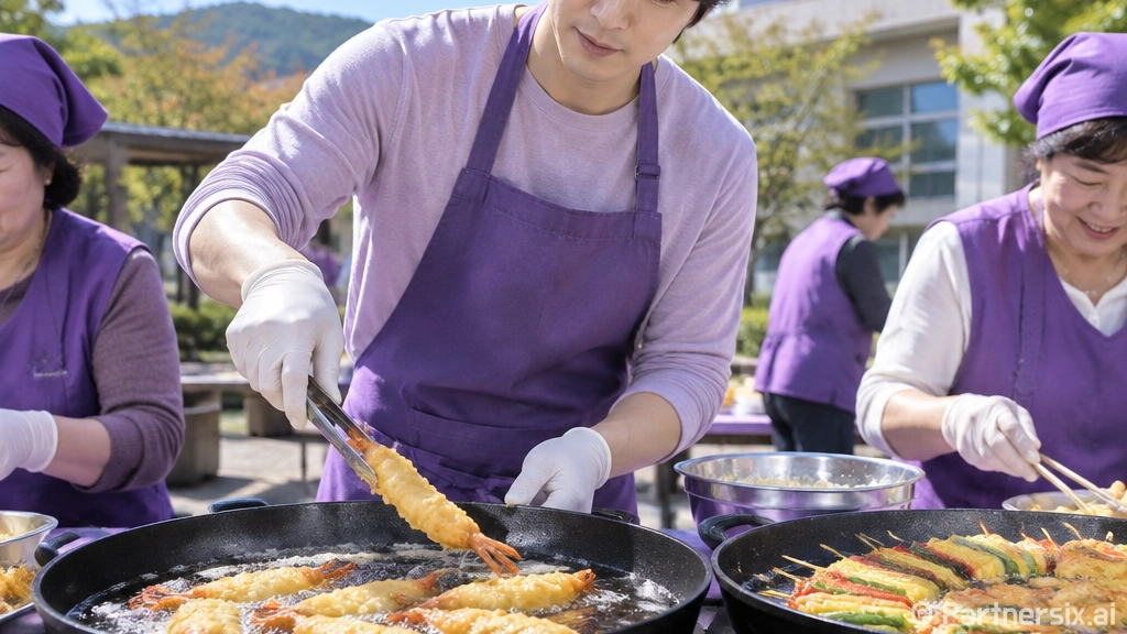 추석 앞두고 삼색전 나눔 봉사 현장
