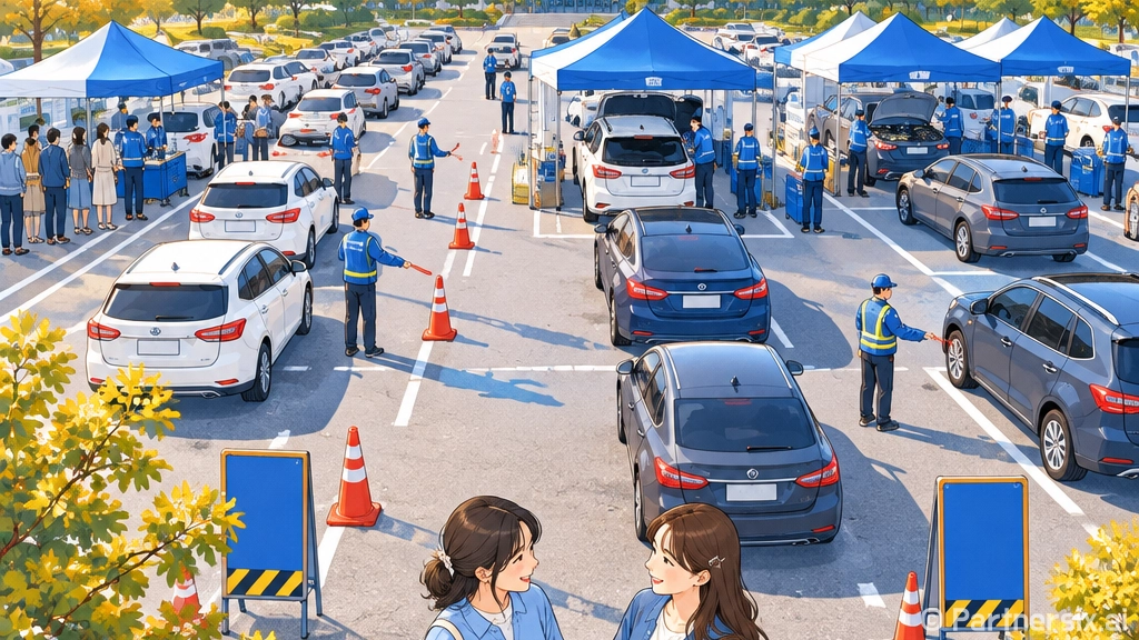 대전 중구, 추석맞이 자동차 무상점검 현장