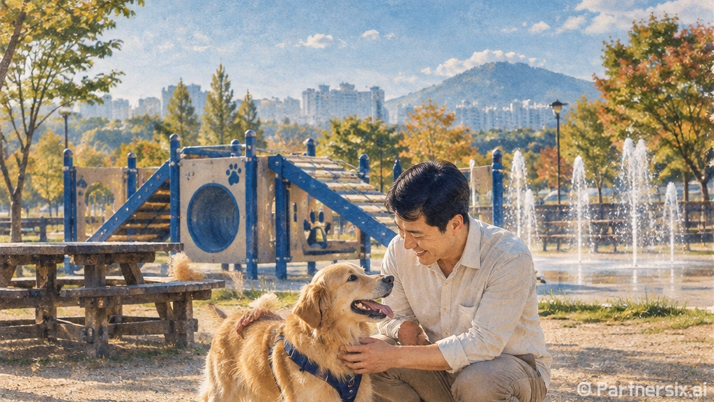 유성구 반려동물 놀이터 개장식 현장