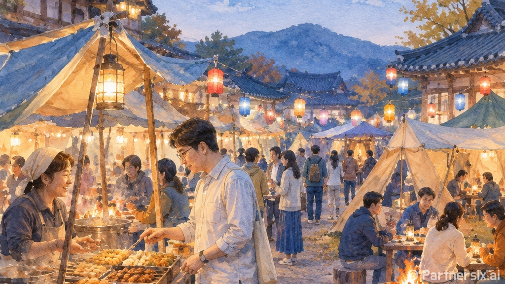 가을밤 유혹하는 태평 다구이 야시장