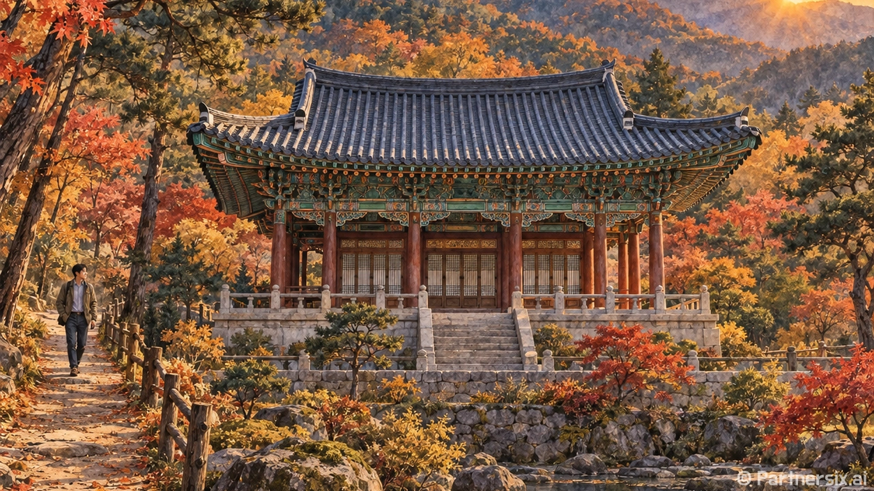 도심 곁 고요한 솔숲