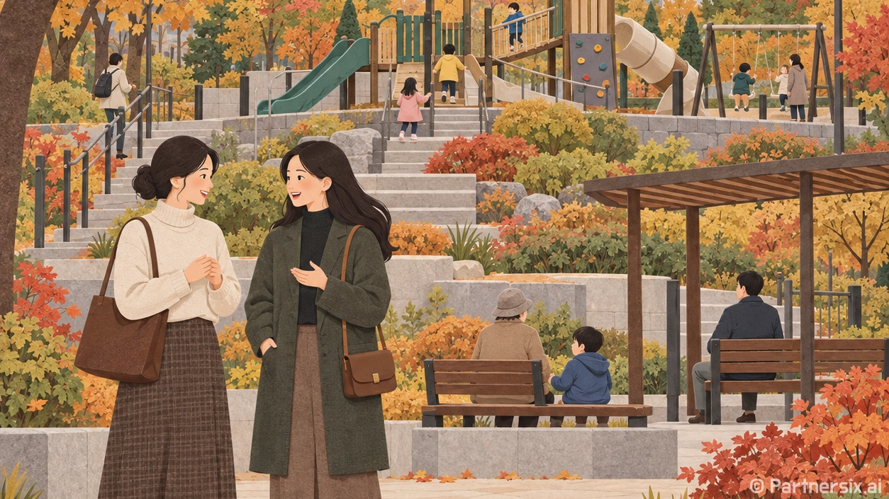 도심 위아래 잇는 가을공원