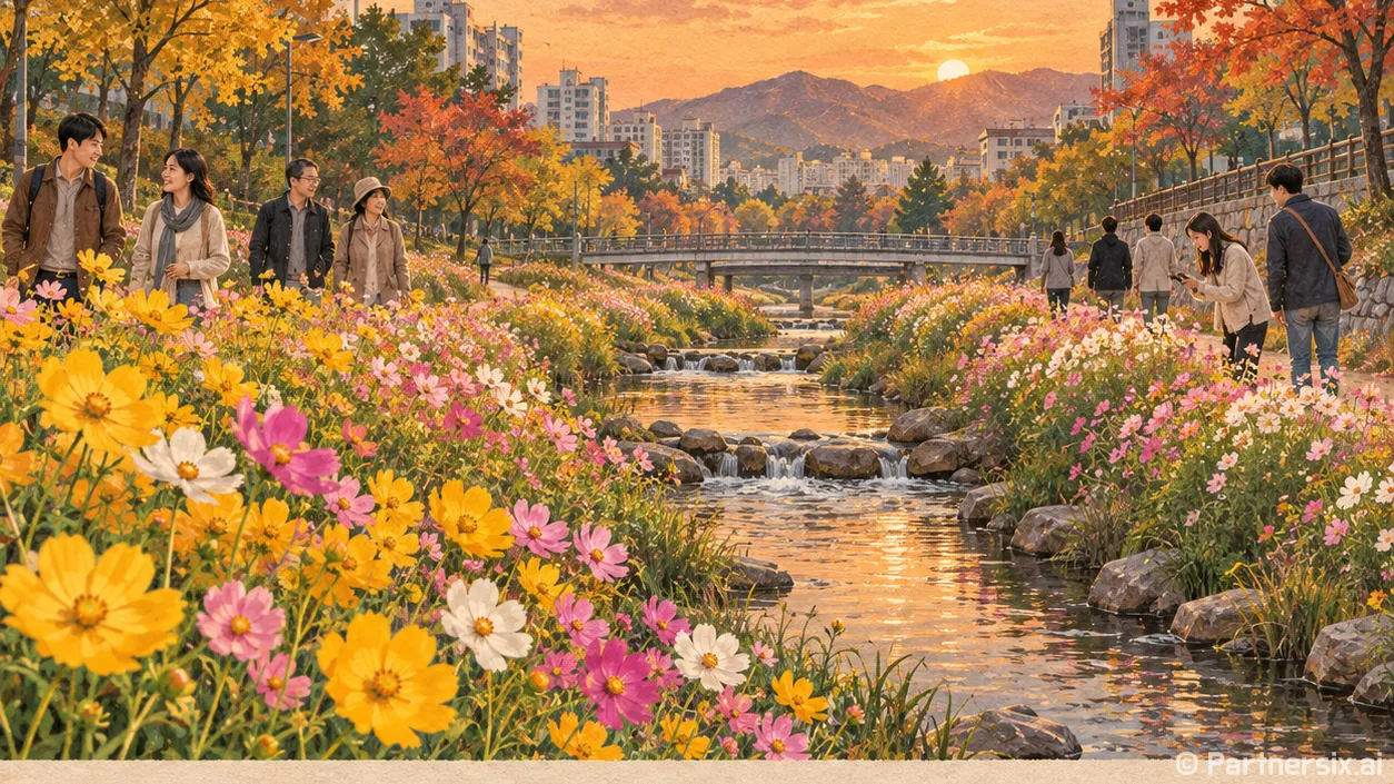 유성천 꽃물결 산책