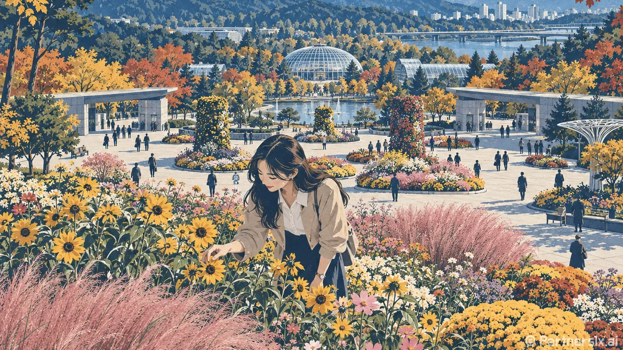 한밭수목원 가을꽃 지도