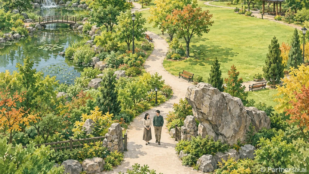 도심 옆 초록쉼표 법동공원