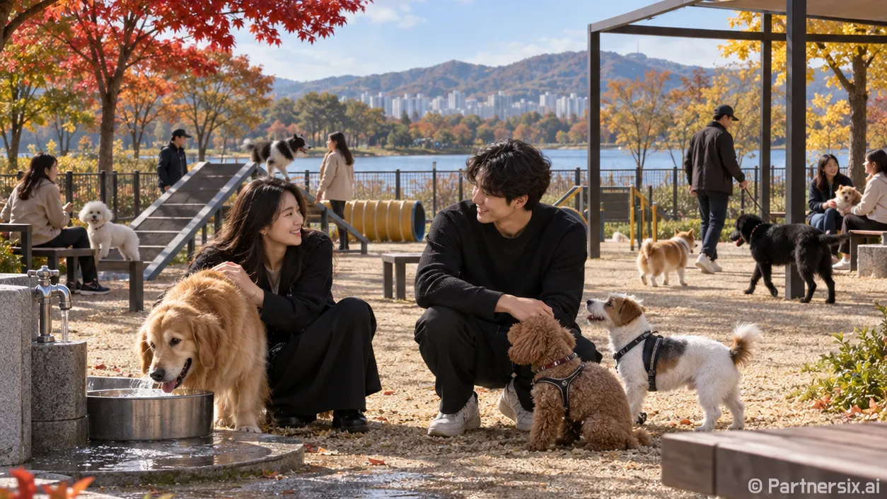 갑천 반려견 놀이터 활짝