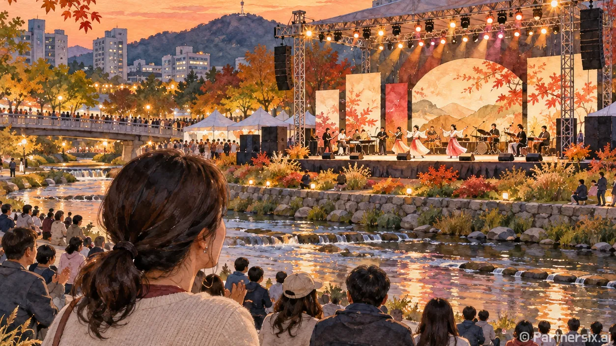 대동천 물들인 동구동락