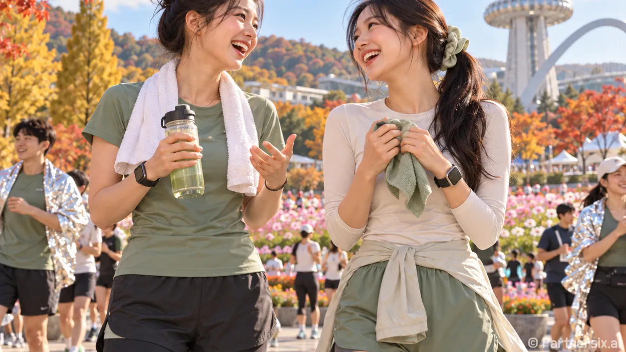 코스모스 따라 달린 빵빵런