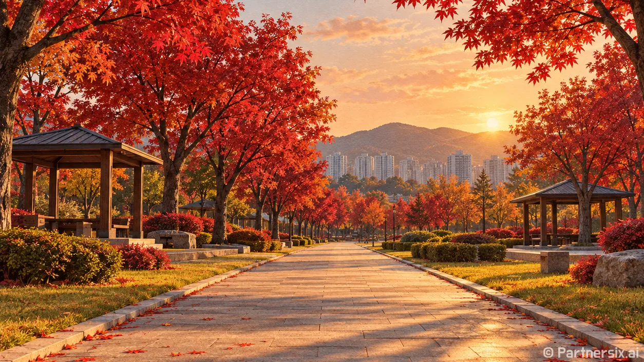 노을 품은 중촌시민공원
