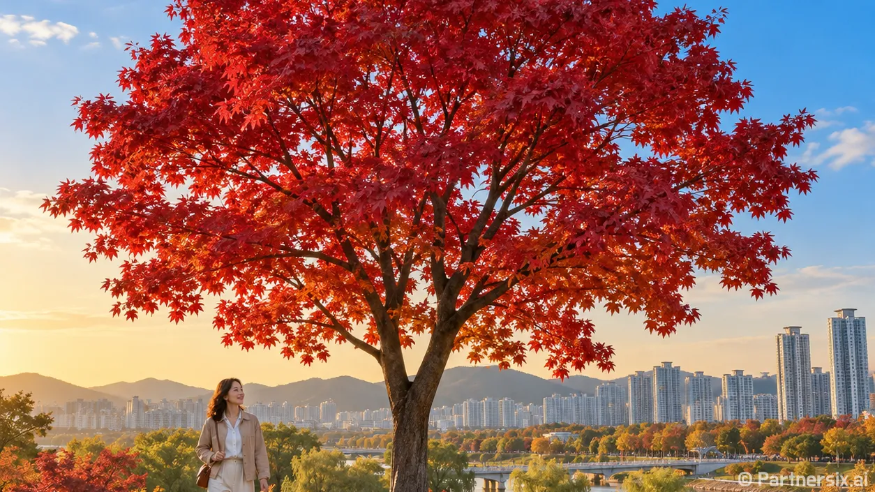 단풍 품은 중촌시민공원