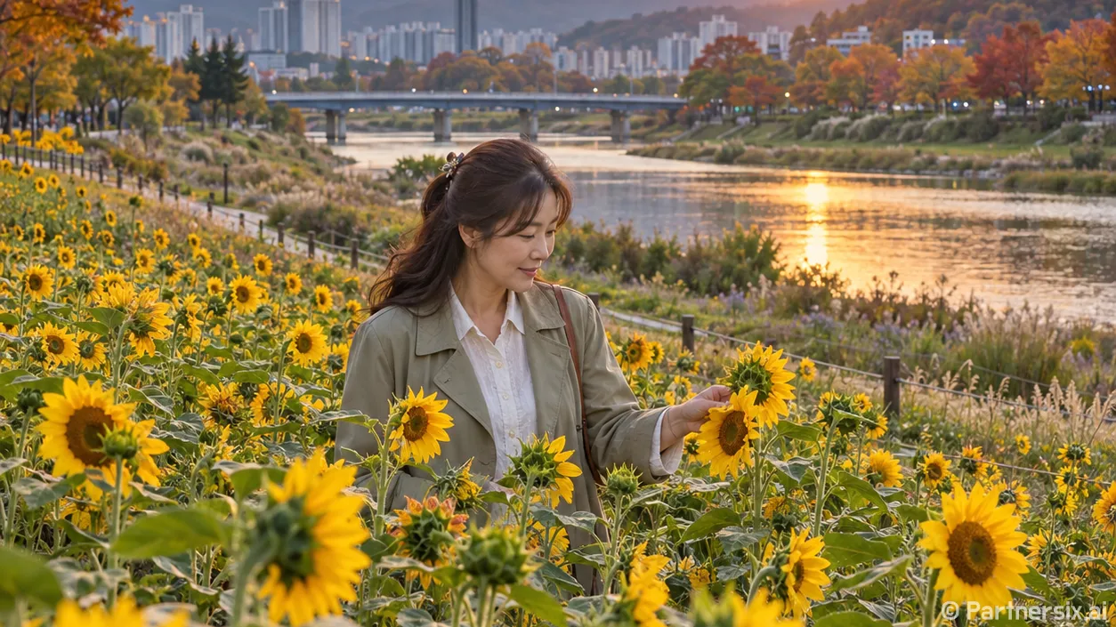 대전천 물든 가을 …