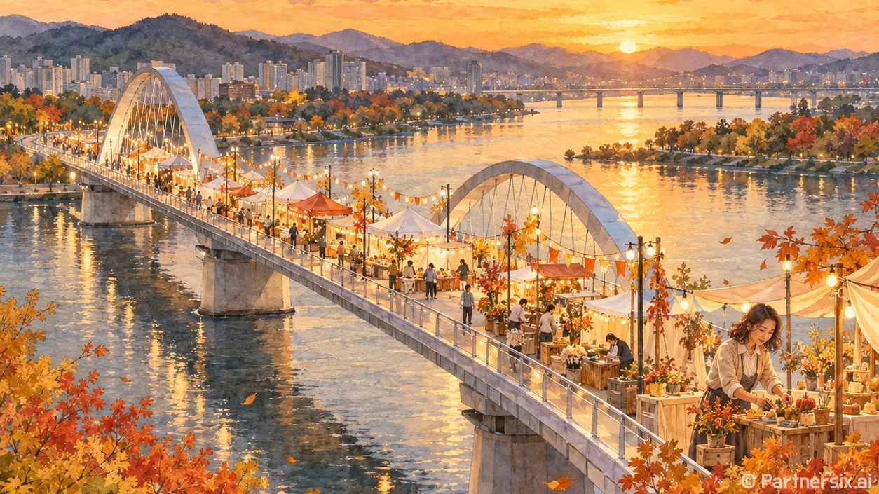 엑스포다리 가을빛 …