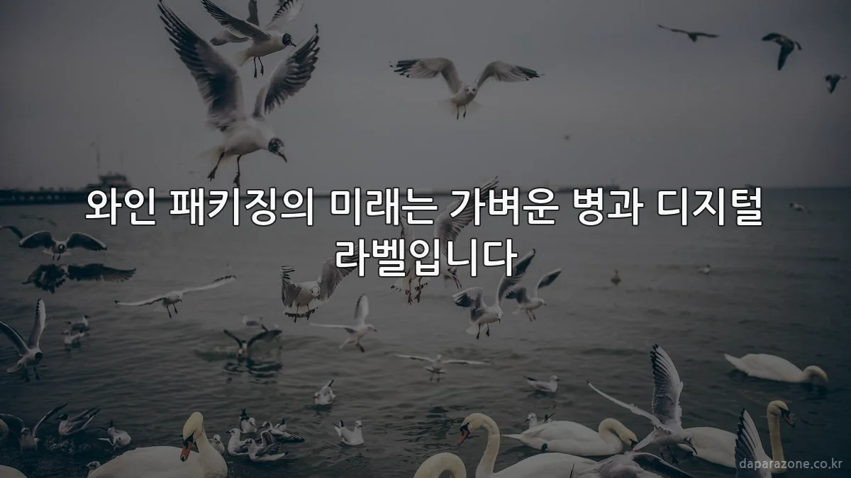 와인 패키징의 미래는 가벼운 병과 디지털 라벨입니다