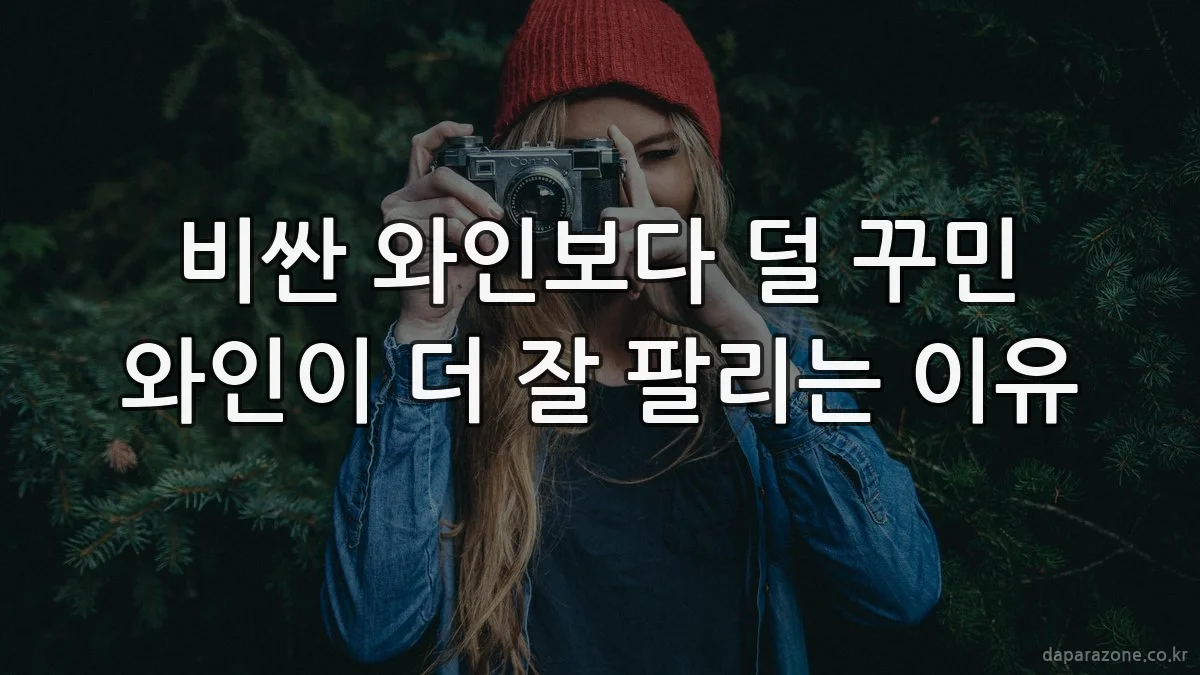 비싼 와인보다 덜 꾸민 와인이 더 잘 팔리는 이유