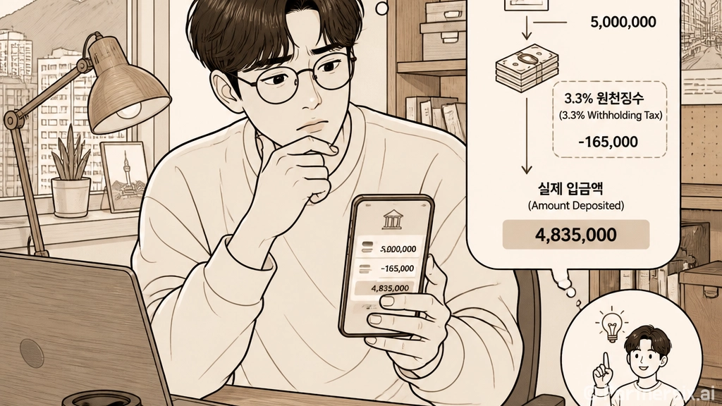 3.3%계산기 없이도 원천징수 금액 쉽게 계산하는 방법