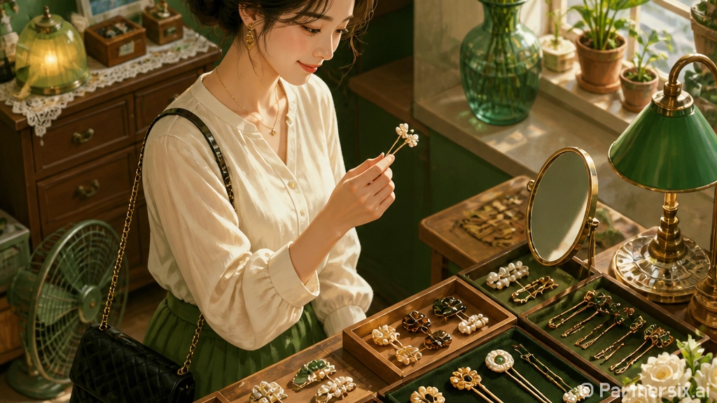 머리핀 예쁘게 고르…