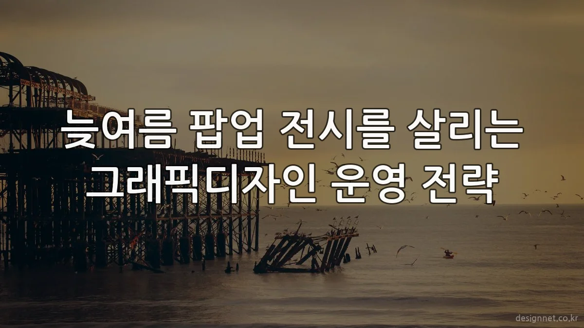 늦여름 팝업 전시를 살리는 그래픽디자인 운영 전략