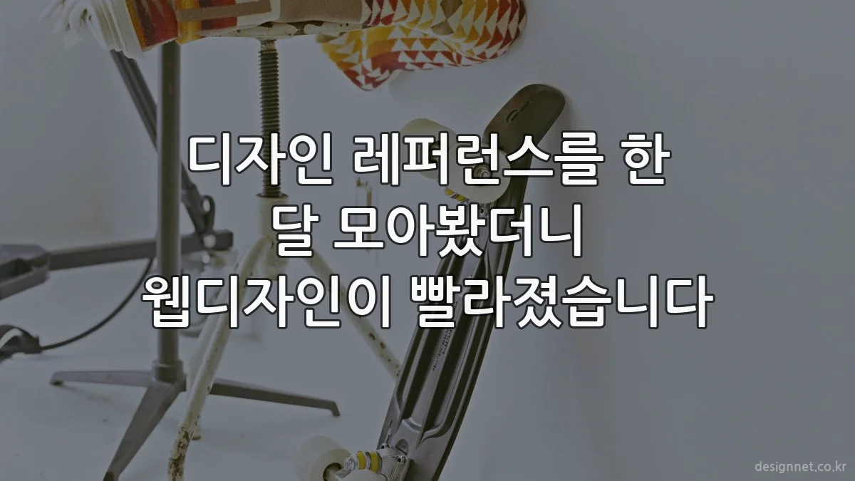 디자인 레퍼런스를 한 달 모아봤더니 웹디자인이 빨라졌습니다