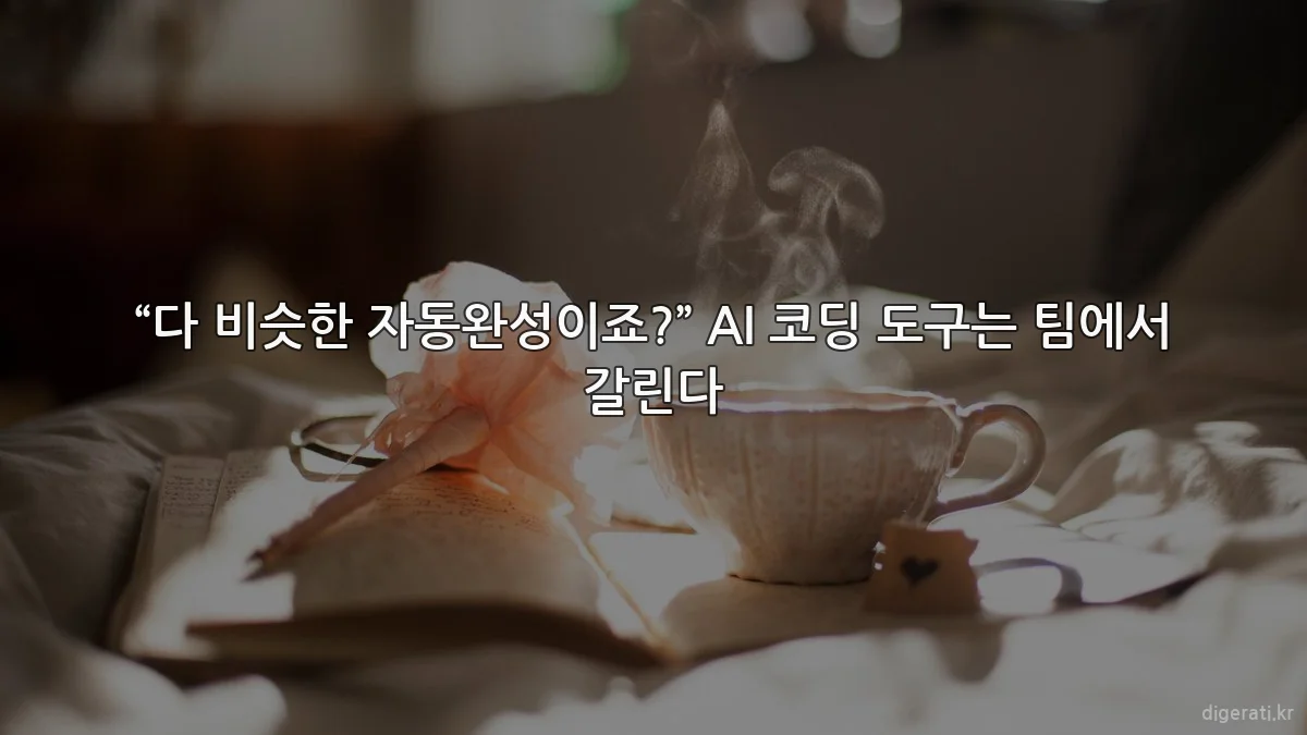 “다 비슷한 자동완성이죠?” AI 코딩 도구는 팀에서 갈린다
